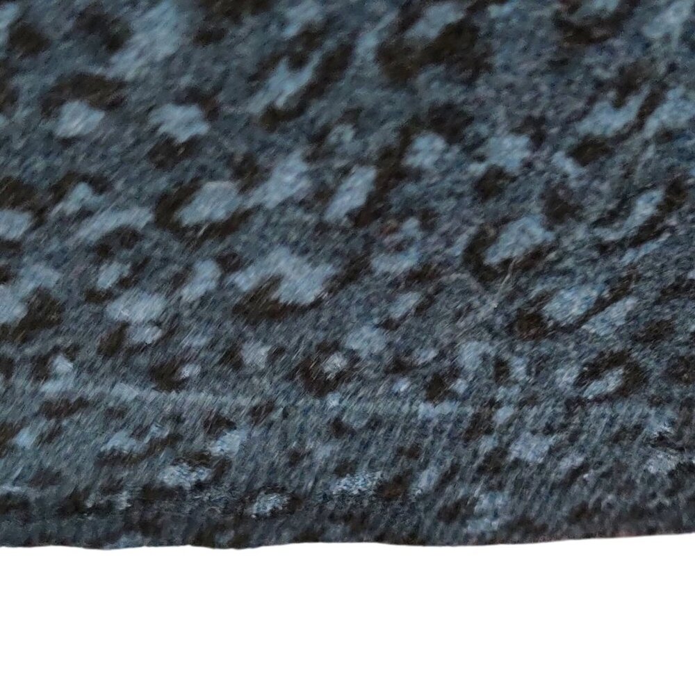 Amazon Essentials Xl Navy Blue Leopard Print Swea… - image 5